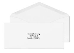 #9 White Envelopes with printed logo	
